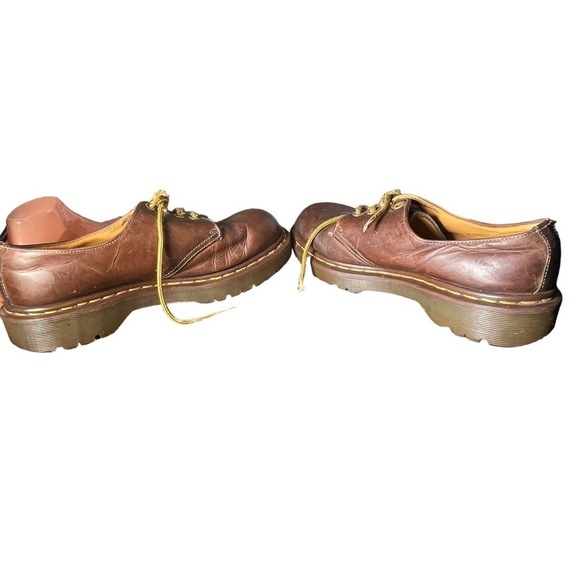 Vintage Dr Martens 1561 4 eye Oxford Crazy Horse Brown Made in England US Sz 8 main image 8